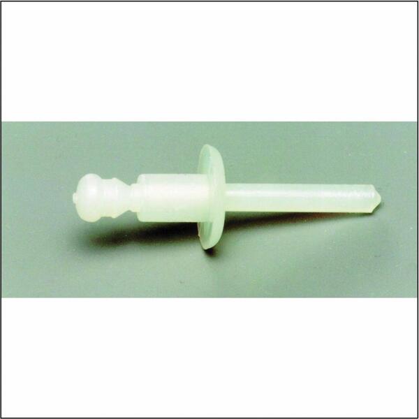 CF-4X12F-PLASTIC 4X12F-PLASTIC, Plastic Blind Rivet 5/32" [.156] (.197-.354 Grip) Dome Head, Plastic/Plastic, Plain